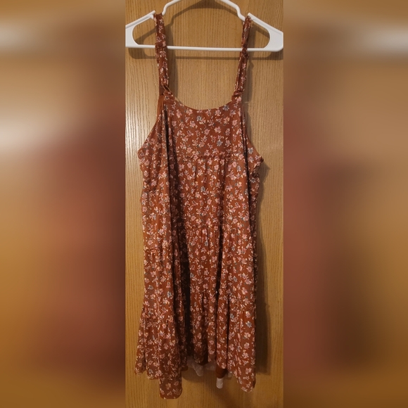 Juniors' Love, Fire Tiered Mesh Babydoll Mini Dress - Picture 7 of 7